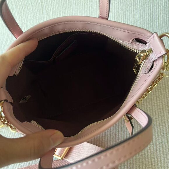 Women's Cowhide Shoulder Bag coach bag pink 16*16 - Picture 5 of 9